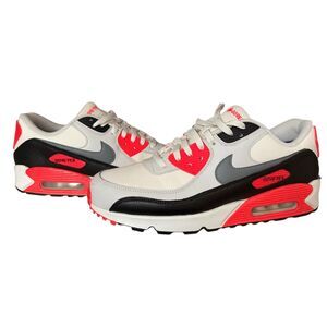 Nike Air Max 90 GTX Infrared Gore-Tex White Grey Red Men Size 12